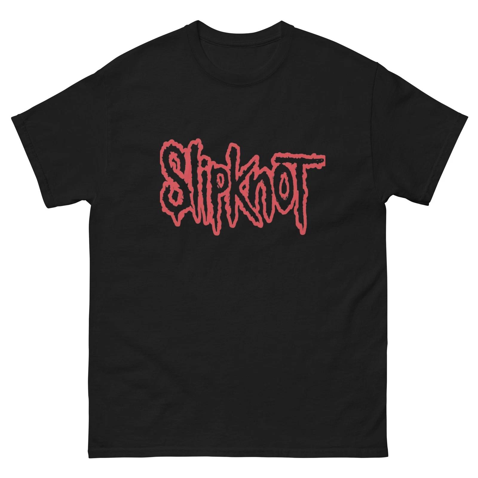 Slip.knot Red Logo T-Shirt Metal Band Tee Y2K Grunge Streetwear Style XL