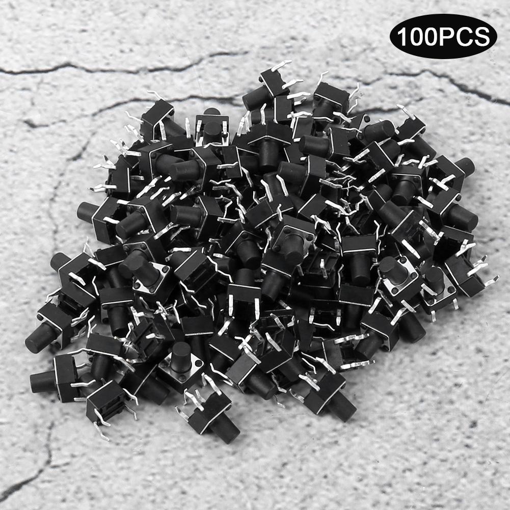 100pcs Momentary Tactile Push Button Switch Mini Micro Tact Switch Accessory 6 x 6 x 8mm