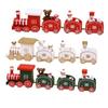 Wooden Train Decoration Home Santa Claus Christmas New Year Christmas Children Gifts Toys