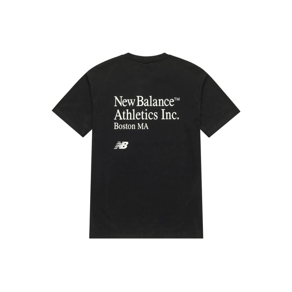 New Balance T Shirt Unisex Black (Unisex) T-Shirts AMT42315 BK