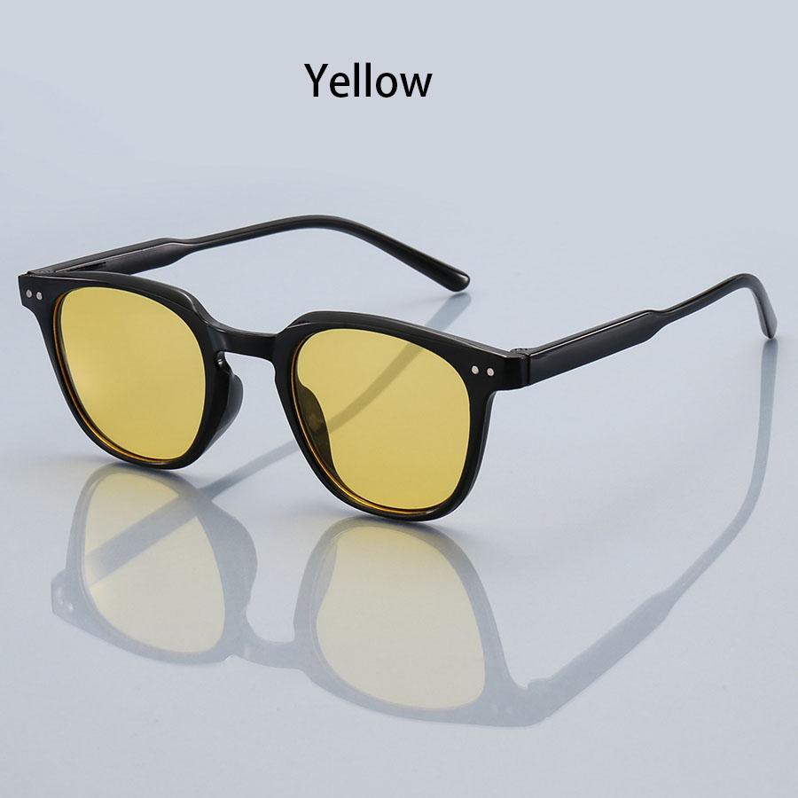 Stylish Compact Round Unisex Women s powder blusher Gradient pink lenses Sunglasses Female Male Classical Metal decoration Sunglasses