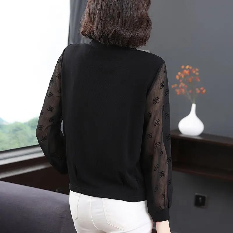 Bottoming Shirt Middle-aged Fashionable Temperament Top New Style Women Age-reducing Loose Slimming