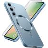 Case for Samsung Galaxy A56 5G, ColorMag, for MagSafe, Blue + 9H Tempered Glass