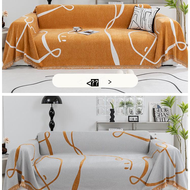 Chenille All Season Universal  Abstract Pattern Non-Slip Sofa Cover