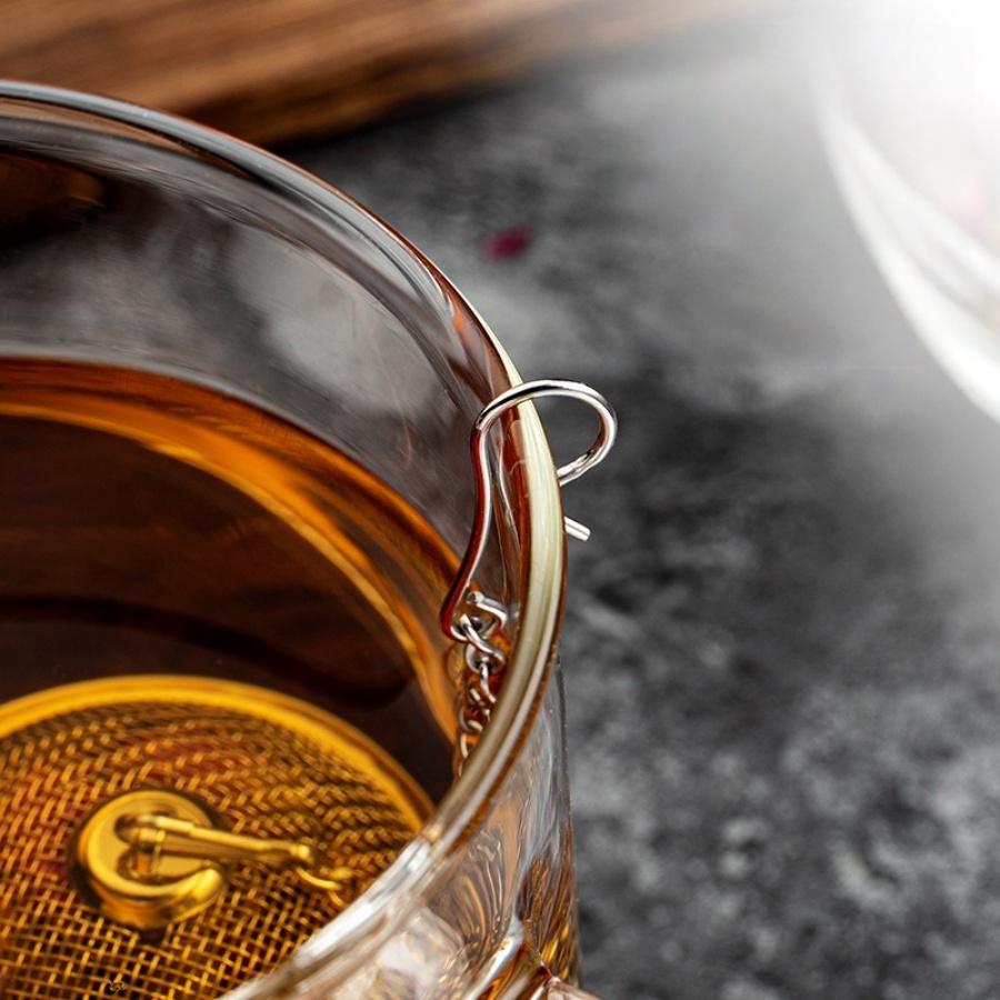 1pc Stainless Steel Tea Infuser Mini tea strainer Spice Separator Cup Household Kitchen Tea Cup Tea Leaf Strainer