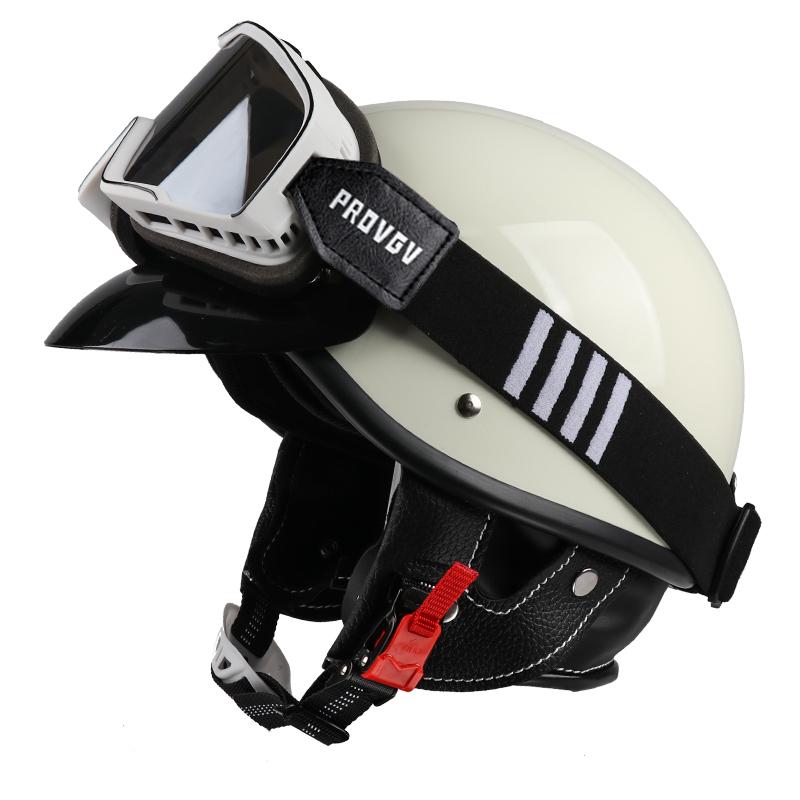 VGV Japanese Vintage Helmet Motorcycle Helmet Cruiser Half Helmet Men Women Adult Child All Seasons Summertime Simple Classic