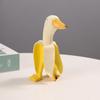 Bananen-Ente, kreative Gartendekoration, Skulpturen, Hof, Vintage-Gartendekoration, Kunst, skurrile geschälte Bananen-Ente, Heimstatuen, Kunsthandwerk