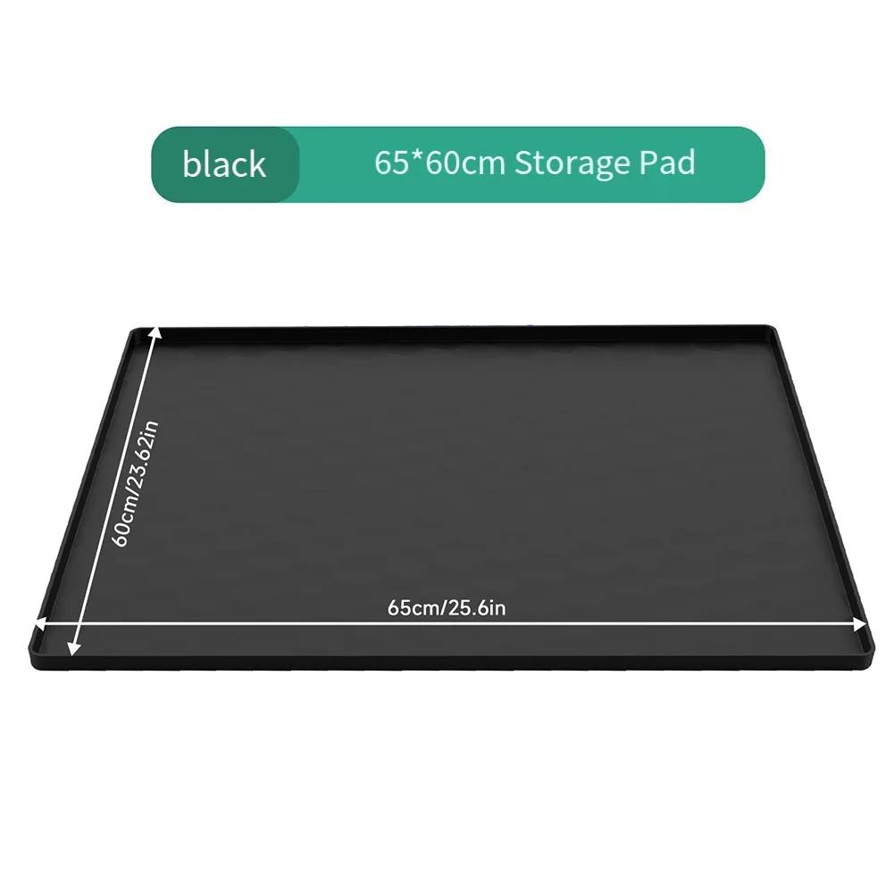Bedside Commodes Mat,Bedside Portable Toilet Silicone Mat With Raised Edge High-selling Tool Accessories