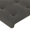 Maison Exclusive - Tête de lit Gris foncé 80x5x118/128 cm Velours