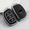For Hyundai Tucson Santa Fe Rena Sonata Elantra Creta Ix35 Ix45 I10 I30 I40 3/4 Buttons Tpu Car Smart Key Case Cover Accessories
