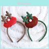 Christmas Deer Headband With Glitter Antlers For Holiday Party Decor And Celebrations