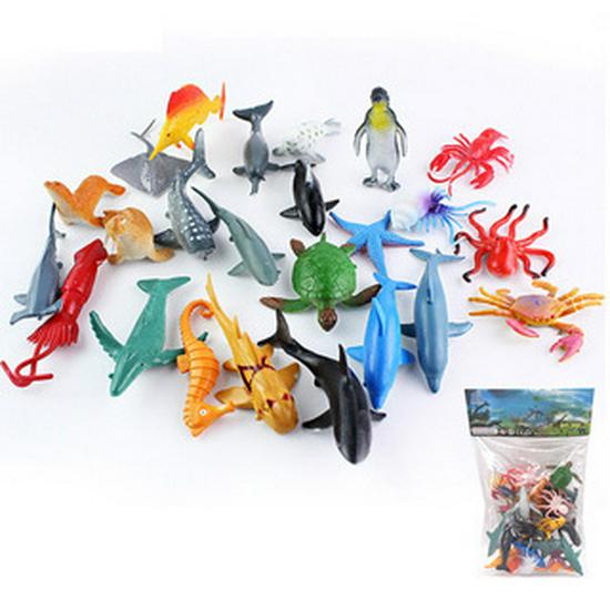 24 Simulerte Havdyrmodeller: Hai, blekksprut og mer - Lærerike og kreative leker for barn