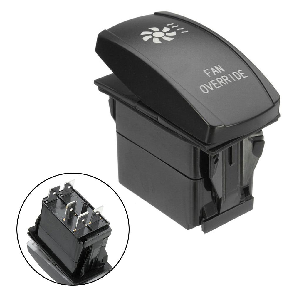 1pcs 12V 20A 5 Pin Rocker-Switch Control Red LED Fan Override For ATV UTV Car Auto Parts Accessories 544302