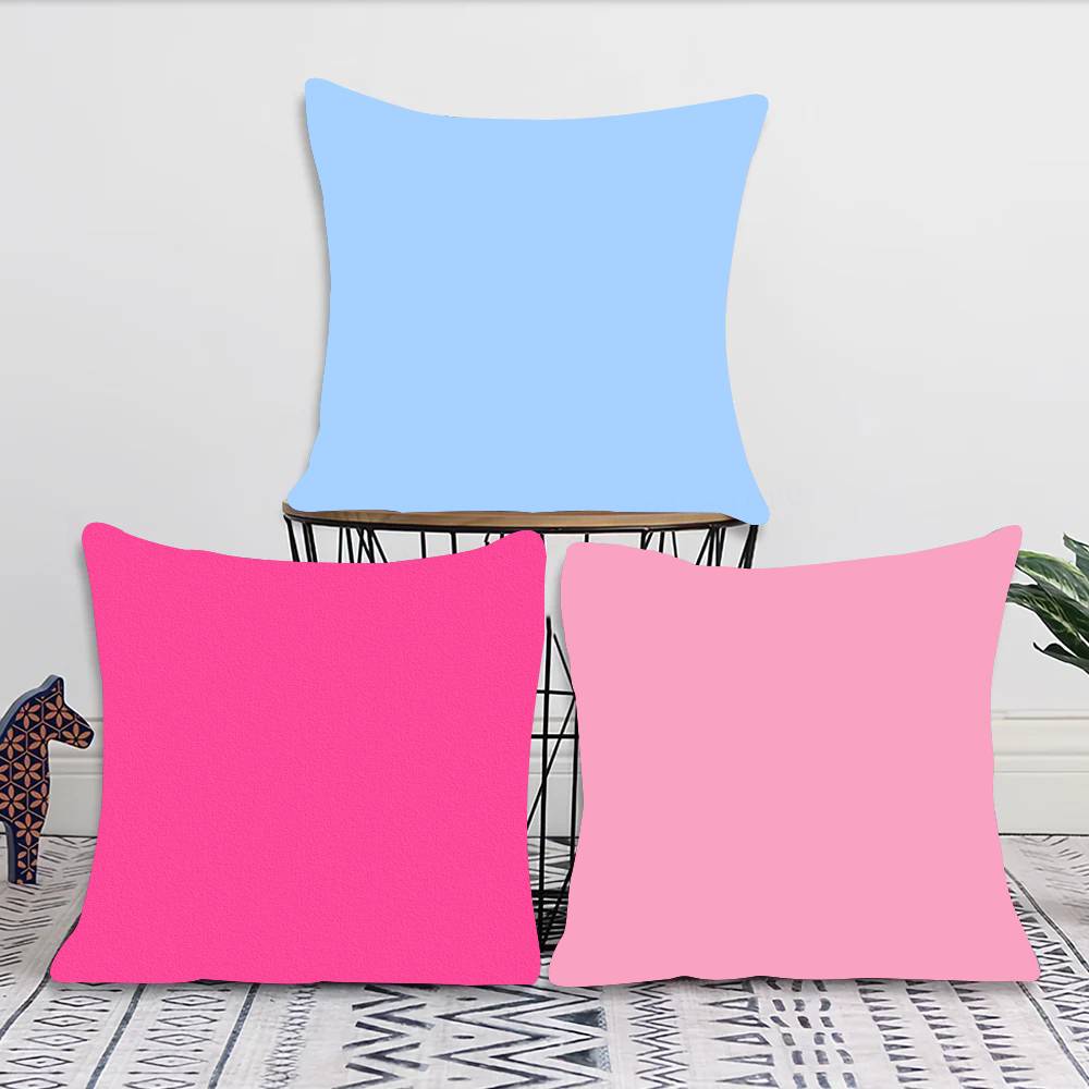 Candy colored pillowcase black and white solid color Pillow Case Fashion Square Pillowcase Bedroom Sofa Room Ins Decoration