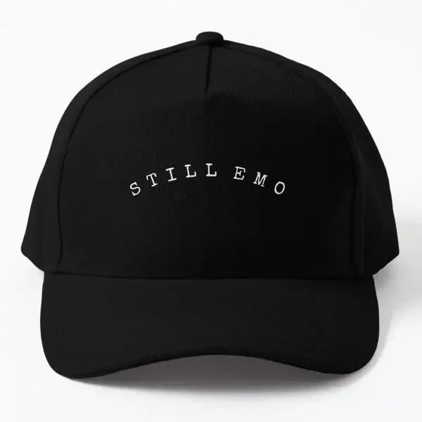 Emo Still Baseball Cap Hat Hip Hop Sun Sport Unisexs Black Snapback Printed Casual Casquette Fish Bonnet Unisex Czapka Spring Black