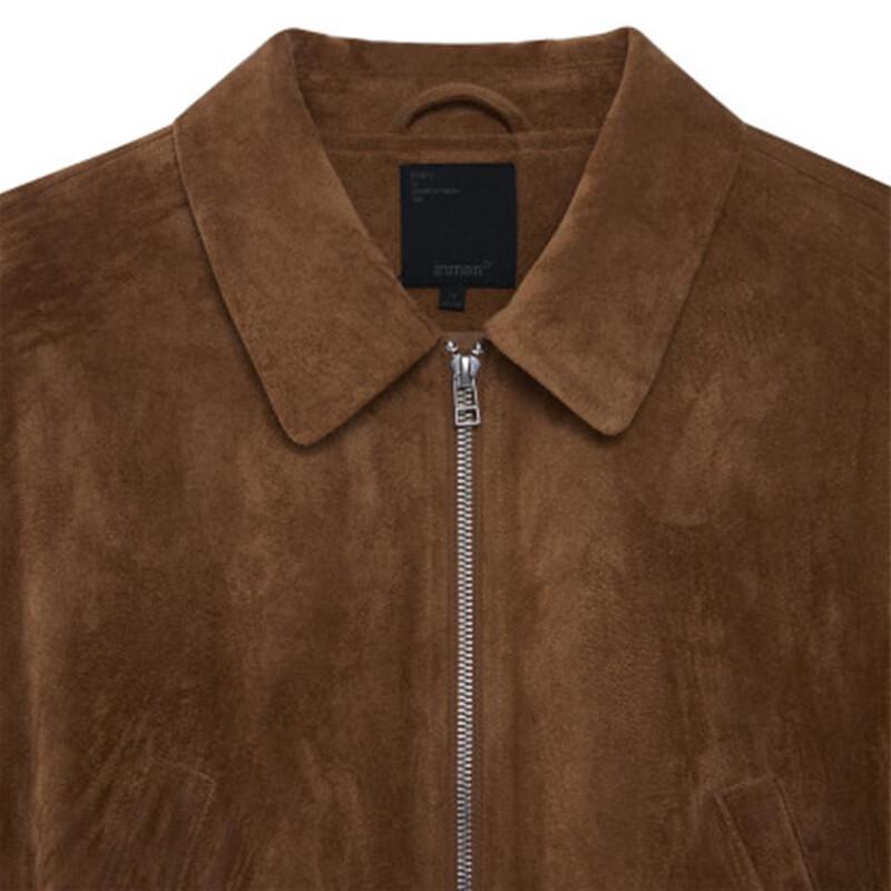 IMAN Women's Maillard Faux Suede Short Jacket