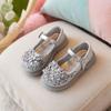 Girls Princess Shoes Children's Crystal Shoes Little Girl Single Shoes 2025 Spring and Autumn New Soft-soled Fashion Performance Dress Shoes