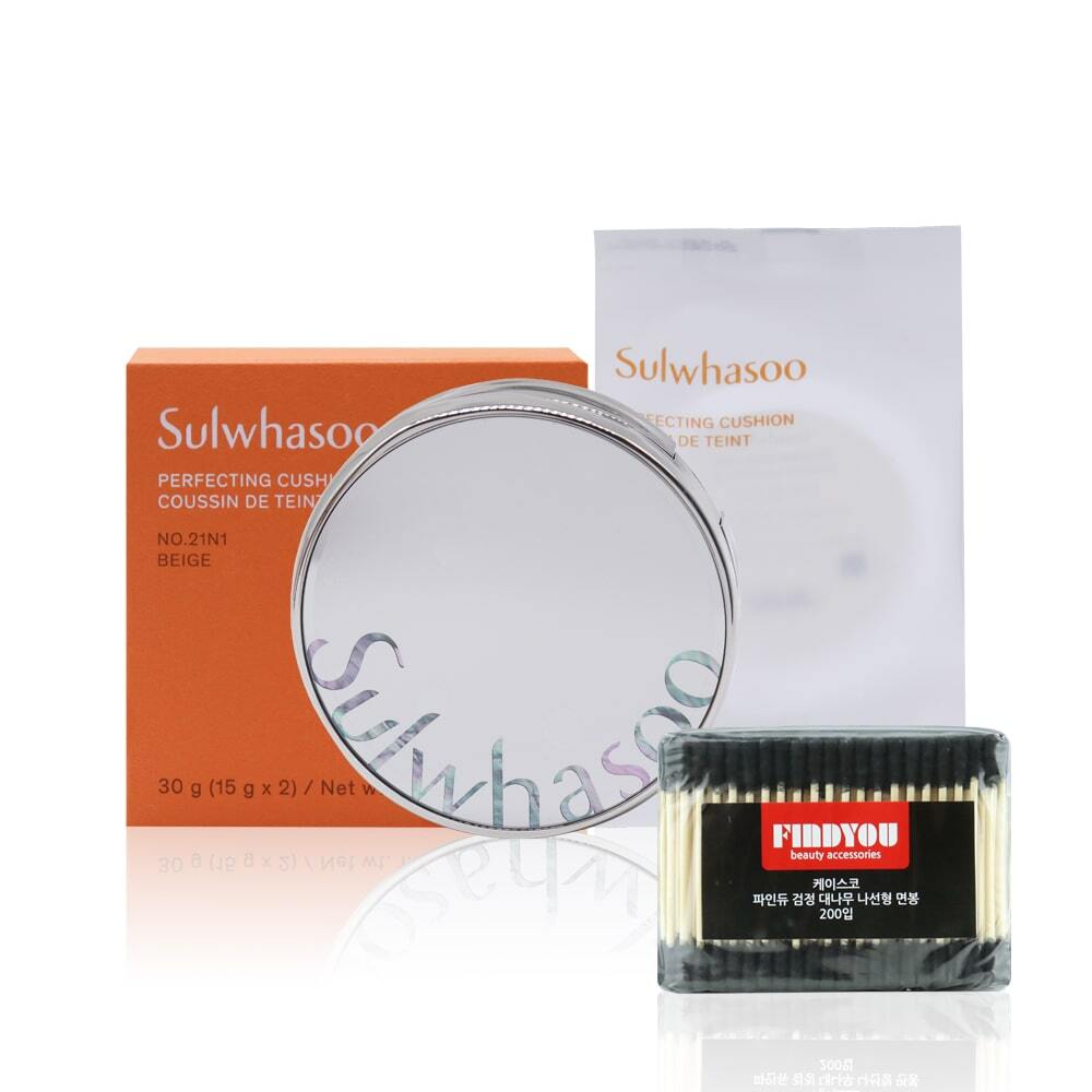 Sulwhasoo NEW Perfecting Cushion (Main + Refill) Fine Dew 21N21_Beige Foundation