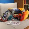 Plush Peacock Fish Toy With Short Plush Material For Home Decor And Kid Play