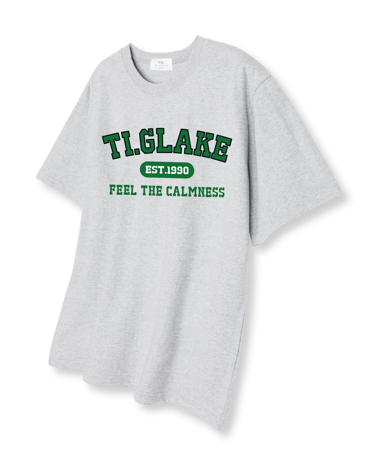 Tee Glake Arch Basic Logo Oversized Short Sleeve T-Shirt Light Grey L