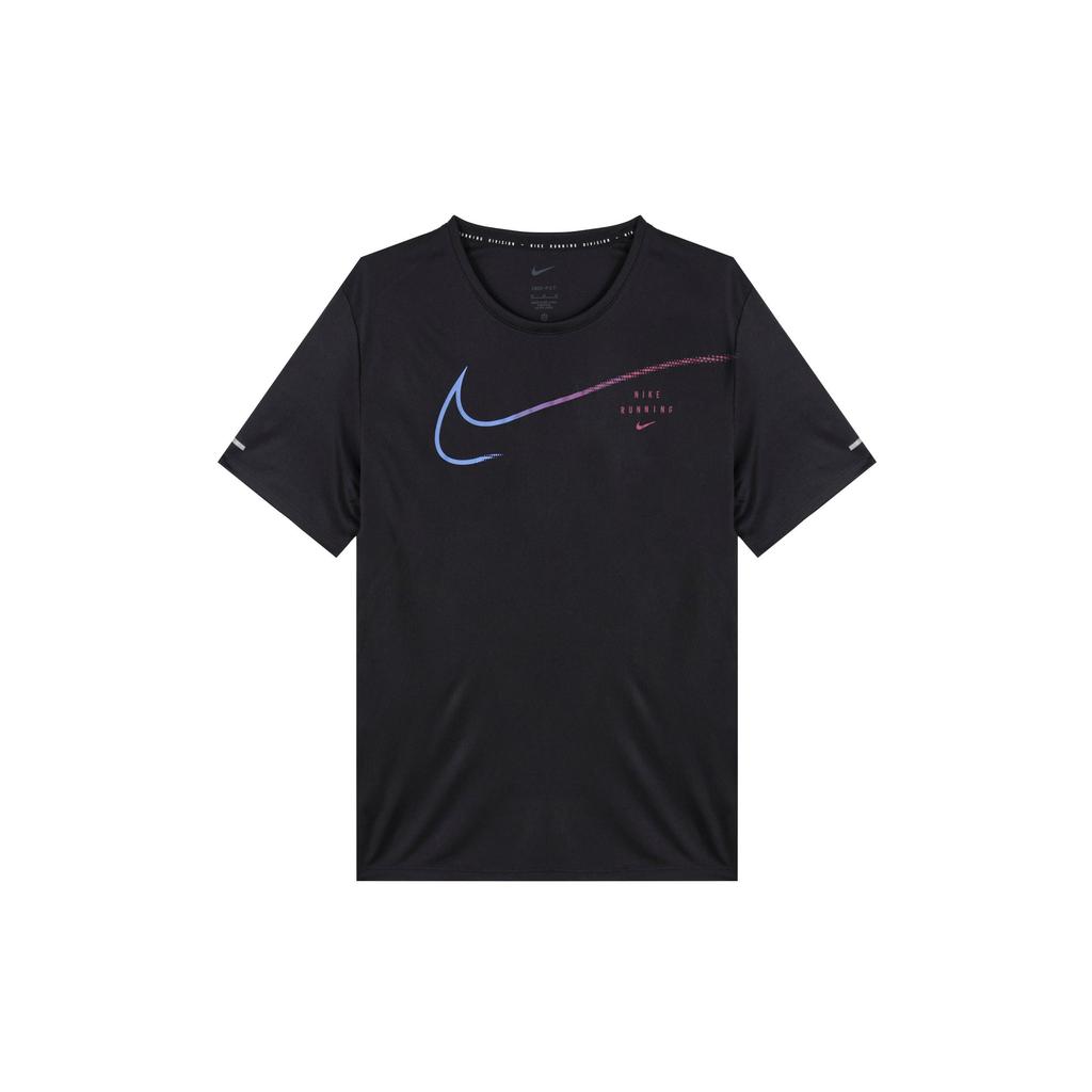 Nike Large Logo Sport Training Breathable Quick-Dry Round Neck Short-Sleeve T-Shirt Men Tops Black DM4812-010