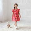 Girls Summer Princess Dress Round Neck Short Sleeve Toddler Dress