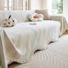 Shenier Thickening Warm Sofa Cover Anti Cat Scratch All Season Universal Sofa Towel Sofa Protect Cover with Tassel Couch Blanket