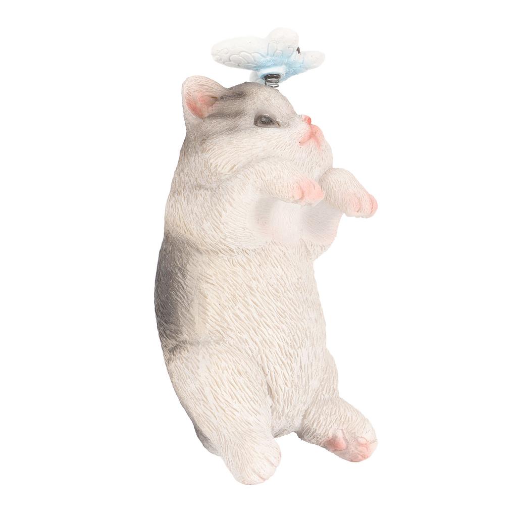 Cat Pot Hanger Statue Cute Animal Planter Hanging Ornaments Resin Flower Pot Hugger for Garden Yard