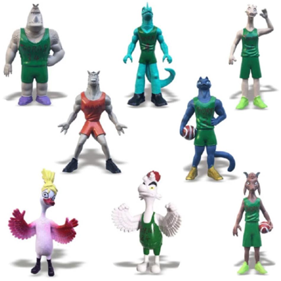 Bandai 6/8pcs/set 3style Anime GOAT Miracle Dream Team Handmade Model Will Goat Peak Doll Ornament Children's Toy Gift Item