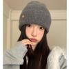 Cat ears wool hat women's autumn and winter new warm cute knitted hat thickened versatile cold hat