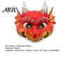Colorful Halloween Party Mask 3D Cute Dragon Full Face Mask, Baby Lightweight Breathable Vibrant Role Play Costume with Realistic Scales And Horns for