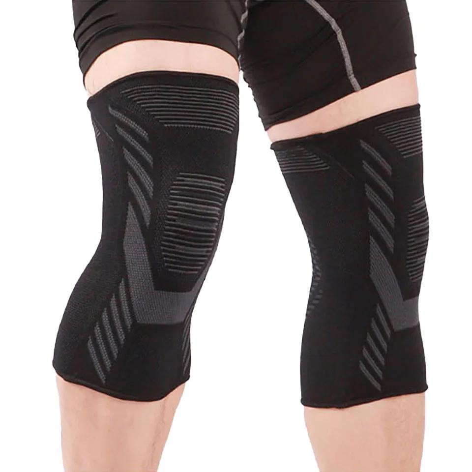Sports Compression Knee Sleeves Breathable Knitted Leg Support Protector for Cycling Running Basketball Football Volleyball