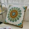 45x45cm Ethnic-Style Floral Embroidered Pillowcase Cojines Cotton Owel Embroidered Throw Cushion Cover Headboard Pillowcases