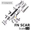 1/6 Maßstab FN Scar HK416 M14 M82A1 US Army Militärwaffe Soldat SWAT Actionfigur Montagemodell Spielzeug