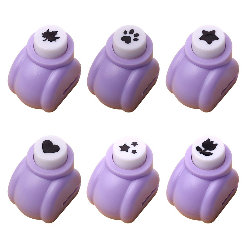Embossing Punching Device Hole Punch Mini Paper Card Shaper Cutter For Children DIY Scrapbooks Craft Calico Hole Puncher 1/6PCS