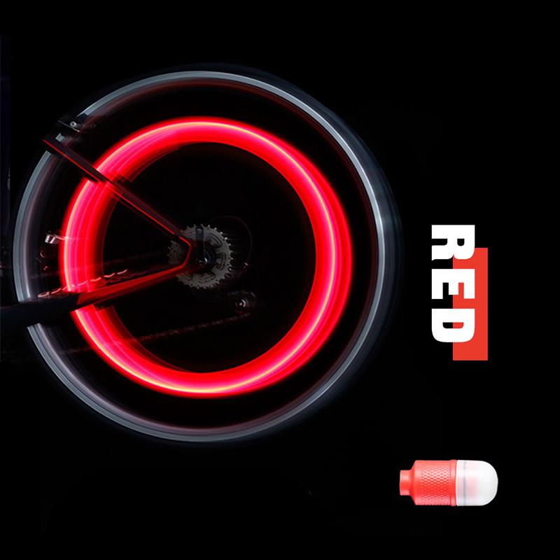 SEAMETAL 2 STÜCK Auto Auto Rad Reifen Reifen Licht Nabenlampe Luftventilschaft LED-Licht