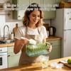 Silicone Ice Cube Tray with Press and Lid Double Layer Food Grade Ice Mold for Home Use Easy Release Storage Container
