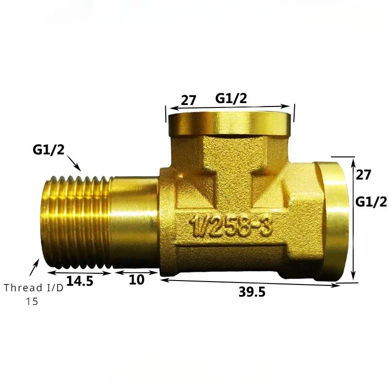 Various Types DN15 1/2" BSPP Male Female Tee 3 Ways Brass Pipe Fitting Connector Splitter Block Home Garden
