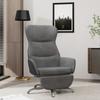 Day and Night - Day and Night Relaxation Armchair with Footrest In Dark Gray Fabric