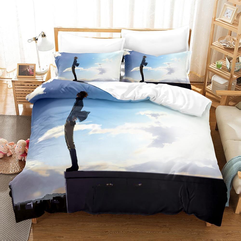 3D Print Anime World Trigger Bedding Set Single Twin Full Queen King Size Bed Set Adult Kid Bedroom Duvetcover Sets Home Textile