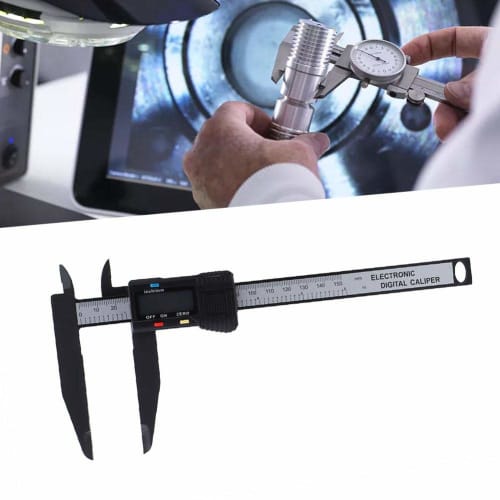 Digital Caliper, 150mm/300mm Digital Caliper Carbon Ruler with Long Jaw Measuring Tool (150mm)