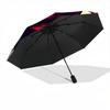1PC Stained Rose Heart Automatic Open/close, All-Season Portable Folding Umbrella for Women & Men yy250919169