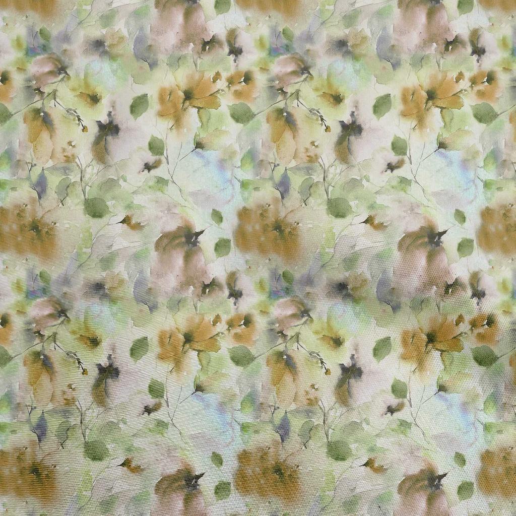 oneOone Bumbac Flex țesătură albastră medie țesătură abstractă acuarelă florală pentru cusut țesături artizanale imprimate la oarde 40 inch