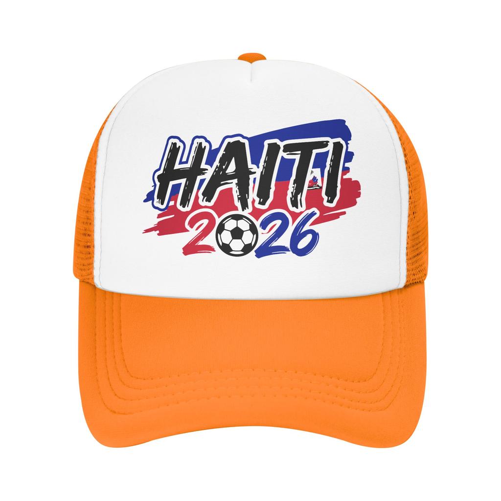 Haiti Football Match Mesh Baseball Caps Unisex Women Sport Trucker Worker Cap Dad Hat Adjustable Summer Trucker Caps