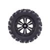 2pcs ZD 12mm Racing HEX &125mm Wheels Tires For 1/10 Monster Truck Off Road HPI HSP Savage XS TM Flux LRP