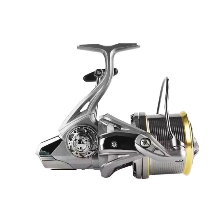 NGK 8000 Metal Saltwater Fishing Reel Double Loading Spinning Reels Right Hand Bait 4.8:1 Gear Ratio Carp Fishing Tackle