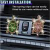 2PCS Bling Tortoise Car Air Vent Clips, Crystal Rhinestone Auto Air Conditioning Outlet Clip, Cute Turtle Car Vent Decorative Clip, Auto Interior