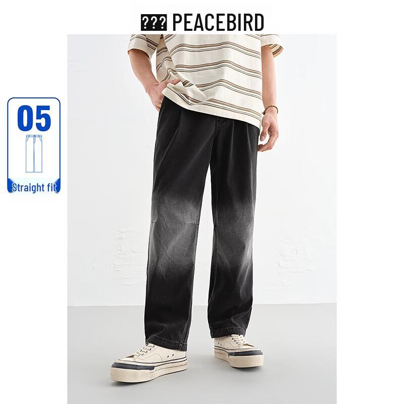 

Мужские американские свободные прямые джинсы PEACEBIRD с градиентной стиркой 34