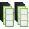 Filter Compatible with Holmes Aer1 Series, Replacement Parts # HAPF300AH-U4R, HAP242-NUC (4 True Filter Replacement + 8 Booster Pre Filter)