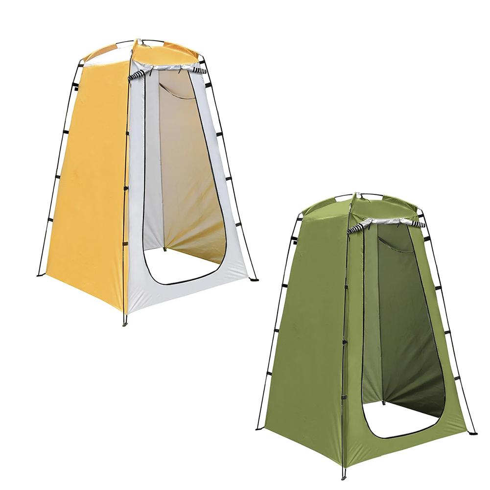 Outdoor Schnellaufbau Zelt 190T Silberbeschichtetes Gewebe Wasserdicht UV-Beständig Tragbare Umkleidekabine Für Camping Duschen Radfahren Toilette Strand